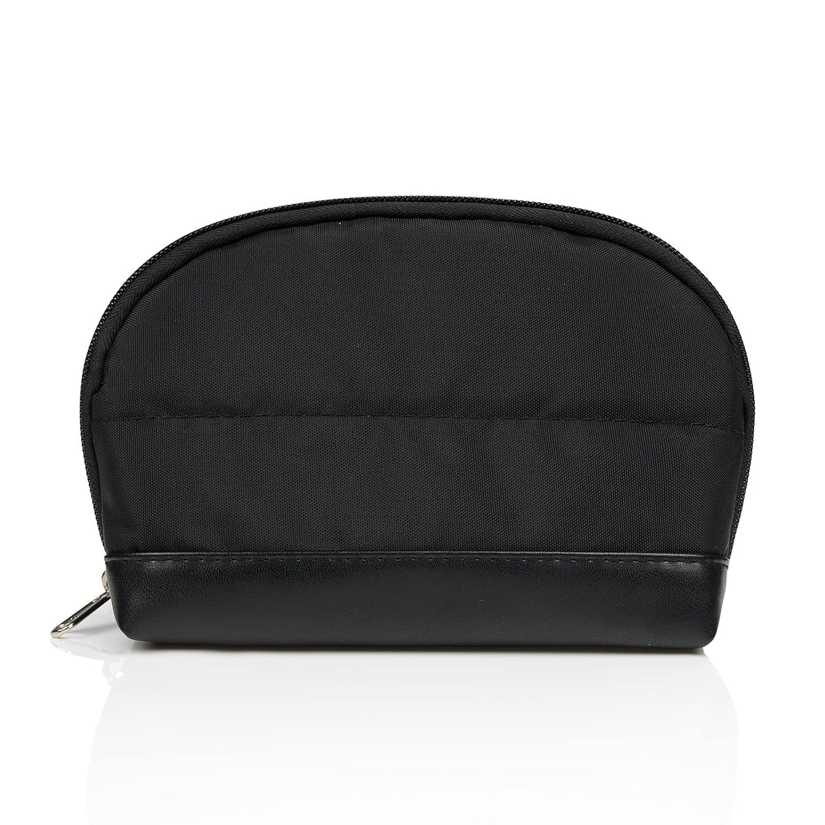 Small Makeup Bag 2 Layers Travel Cosmetic Bag with Makeup Brush Compartment