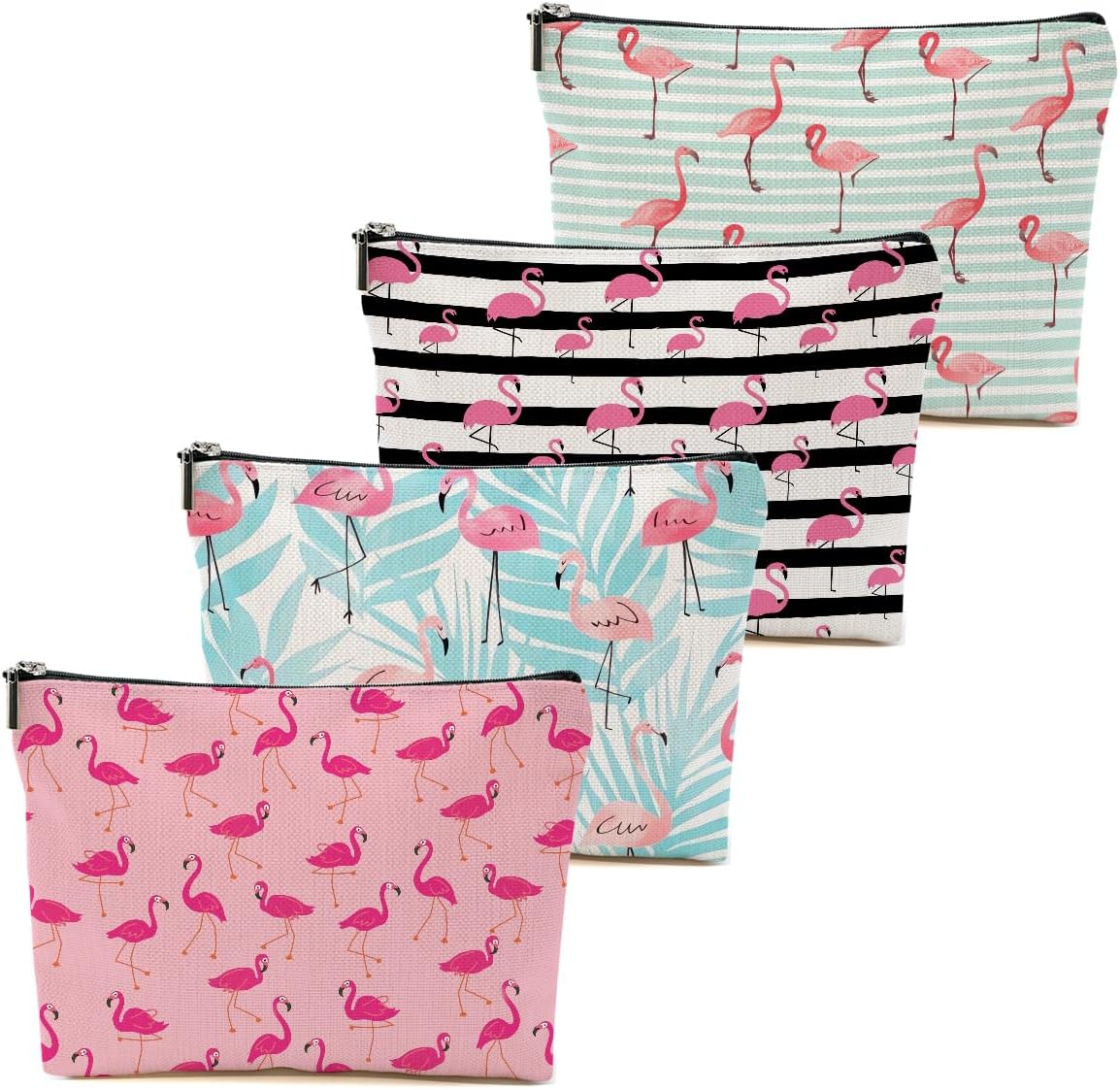 Zebra Print Makeup Bag, Black White Cosmetic Bags, Zebra Print Gifts