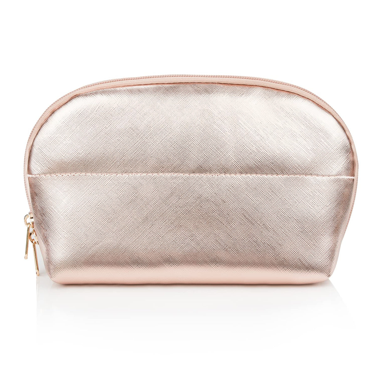 Small Makeup Bag 2 Layers Travel Cosmetic Bag with Makeup Brush Compartment