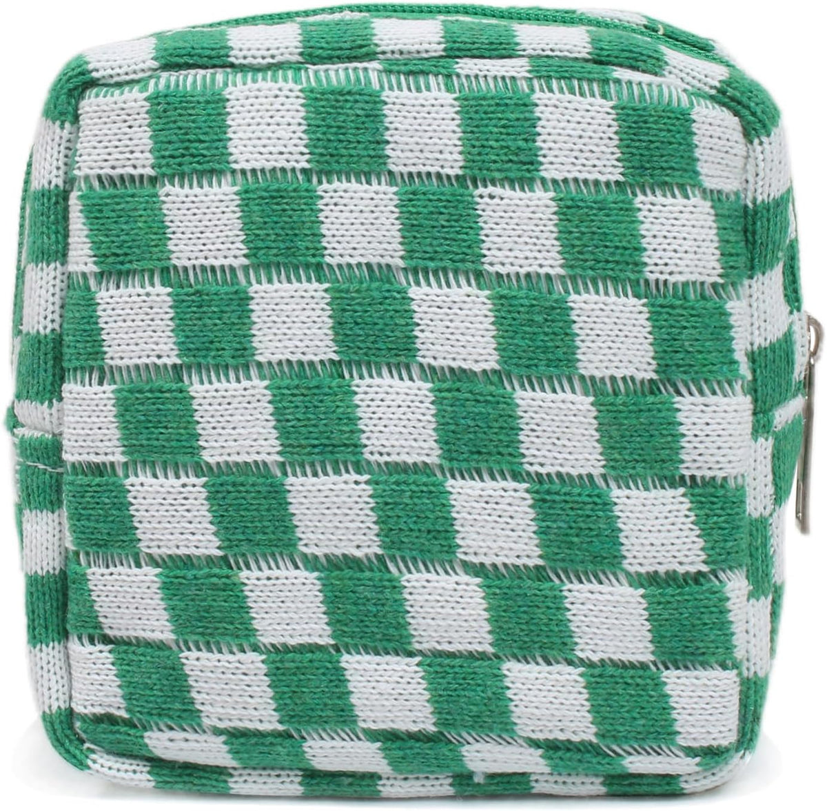 Small Pink Makeup Bag for Purse, Mini Checkered Cosmetic Bag Zipper Cute Make Up Pouch Travel Toiletry Case Quilted Aesthetic Accessories Makeup Storage Bag Organizer for Women Girls